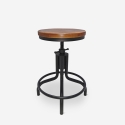 Taburete para barra de cocina de estilo industrial y ajustable con tornillo de rosca Skape Promoción