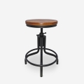Taburete para barra de cocina de estilo industrial y ajustable con tornillo de rosca Skape Promoción