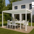 Pérgola bioclimática 3x4 m para jardín de aluminio manual Trinidad Promoción