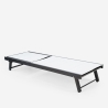 Stock 2 tumbonas para el jardín con ruedas ajustables de aluminio Rimini 