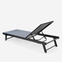 Stock 4 tumbonas para jardín y piscina de aluminio con ruedas Rimini Precio