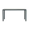 Set de exterior con mesa de vidrio y 4 sillas Tarquinia Stock
