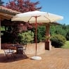Sombrilla de jardín 285cm con mástil central de madera Gharab Venta