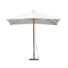 Parasol de jardín 3x3m con poste central de bambú resistente al viento Khumat Promoción