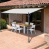 Pérgola de pared de hierro 3x4 m para exteriores Kansas Venta