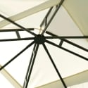 Gazebo de jardín de hierro 3x3 color ecru antracita Illinois Rebajas