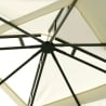 Gazebo de jardín de hierro 3x3 color ecru antracita Illinois Rebajas