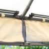 Gazebo de jardín de hierro 3x3m con mosquiteras Oregon Oferta