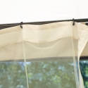 Gazebo de jardín de hierro 3x3m con mosquiteras Oregon Rebajas
