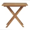 Mesa de jardín plegable de madera de teca 80x120 cm Lipari Oferta
