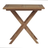 Mesa plegable de exterior de madera de teca 80x80 cm Vulcano Oferta