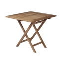 Mesa plegable de exterior de madera de teca 80x80 cm Vulcano Promoción