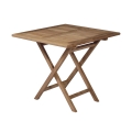 Mesa plegable de exterior de madera de teca 80x80 cm Vulcano Promoción