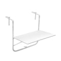 Mesa blanca plegable para exteriores, ideal para balcones, 60x52 cm Ringhiera Promoción