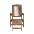 Tumbona reclinable de madera de teca para jardín Streamer Promoción