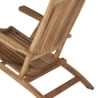 Tumbona reclinable de madera de teca para jardín Streamer Rebajas