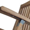 Tumbona reclinable de madera de teca para jardín Streamer Catálogo