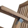 Tumbona reclinable de madera de teca para jardín Streamer Catálogo