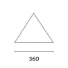 Toldo triangular para exteriores 3.6 x 3.6 x 3.6m Solar Venta