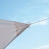 Toldo triangular para exteriores 3.6 x 3.6 x 3.6m Solar Promoción