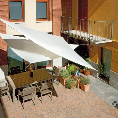 Toldo vela triangular para exterior 5x5x5m Solar Promoción