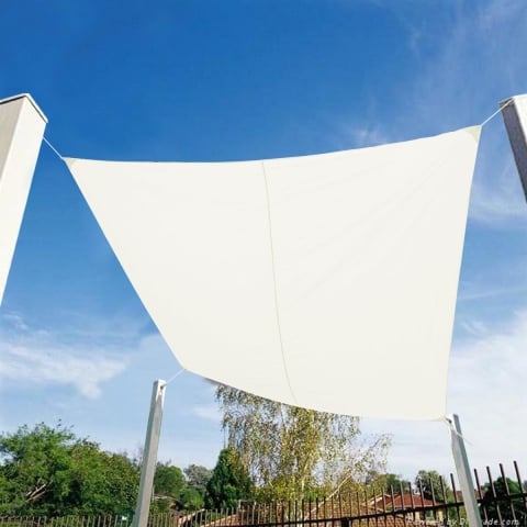 Toldo vela cuadrado para jardín exterior 3x3m Solar Promoción