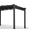 Pérgola de jardín exterior rectangular de aluminio de 3x4 m Barbados Stock