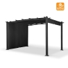 Pérgola de jardín exterior rectangular de aluminio de 3x4 m Barbados Venta