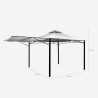 Carpa con toldo para jardín y terraza pagoda Antigua 3'3x3'3 metros Stock