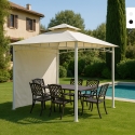 Cenador y Toldo para jardín, terraza, bar y restaurante pagoda Antigua uv 3'3x3'3 m Oferta
