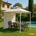 Cenador y Toldo para jardín, terraza, bar y restaurante pagoda Antigua uv 3'3x3'3 m Stock