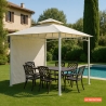 Cenador y Toldo para jardín, terraza, bar y restaurante pagoda Antigua uv 3'3x3'3 m Stock