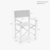 Silla de playa portátil plegable aluminio tejido especial Regista Gold 