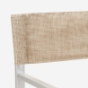 Silla de playa portátil plegable aluminio tejido especial Regista Gold 