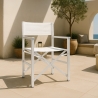 Silla de playa mar plegable aluminio textileno blanco Regista Gold White Rebajas