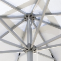 Parasol Cuadrado Aluminio Patio Bar Hotel 3x3 Marte 