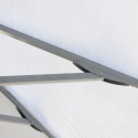 Parasol Cuadrado Aluminio Patio Bar Hotel 3x3 Marte 