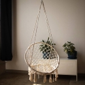 Hamaca colgante con cojín de algodón Luxory Round Venta