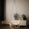 Hamaca colgante con cojín de algodón Luxory Round Venta