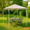 Cenador 3x3 metros para jardín de acero Style uv Promoción