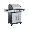 Barbacoa de gas de acero inoxidable 3 quemadores + 1 Davis Promoción