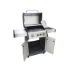 Barbacoa de gas de acero con 3 quemadores y hornillo Montana Oferta