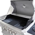Parrilla a gas 4 quemadores de acero inoxidable Texas Rebajas