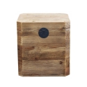Baúl de almacenamiento de madera 52x48x55cm Irving Oferta