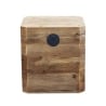 Baúl de almacenamiento de madera 52x48x55cm Irving Oferta