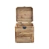 Baúl de almacenamiento de madera 52x48x55cm Irving Rebajas