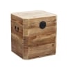 Baúl de almacenamiento de madera 52x48x55cm Irving Venta