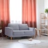 Sofá moderno de 2 plazas en algodón 137x73x82cm Ramsey Venta