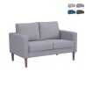 Sofá moderno de 2 plazas en algodón 137x73x82cm Ramsey Promoción