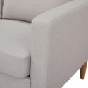 Sofá moderno de 3 plazas con patas efecto madera Ramsey Precio